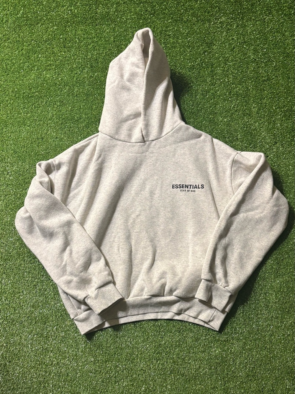 Light Beige Essentials Hoodie